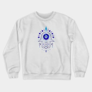 Hamsa Evil Eye Hand Crewneck Sweatshirt